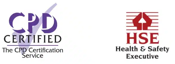 CPD Certified & HSE Logo