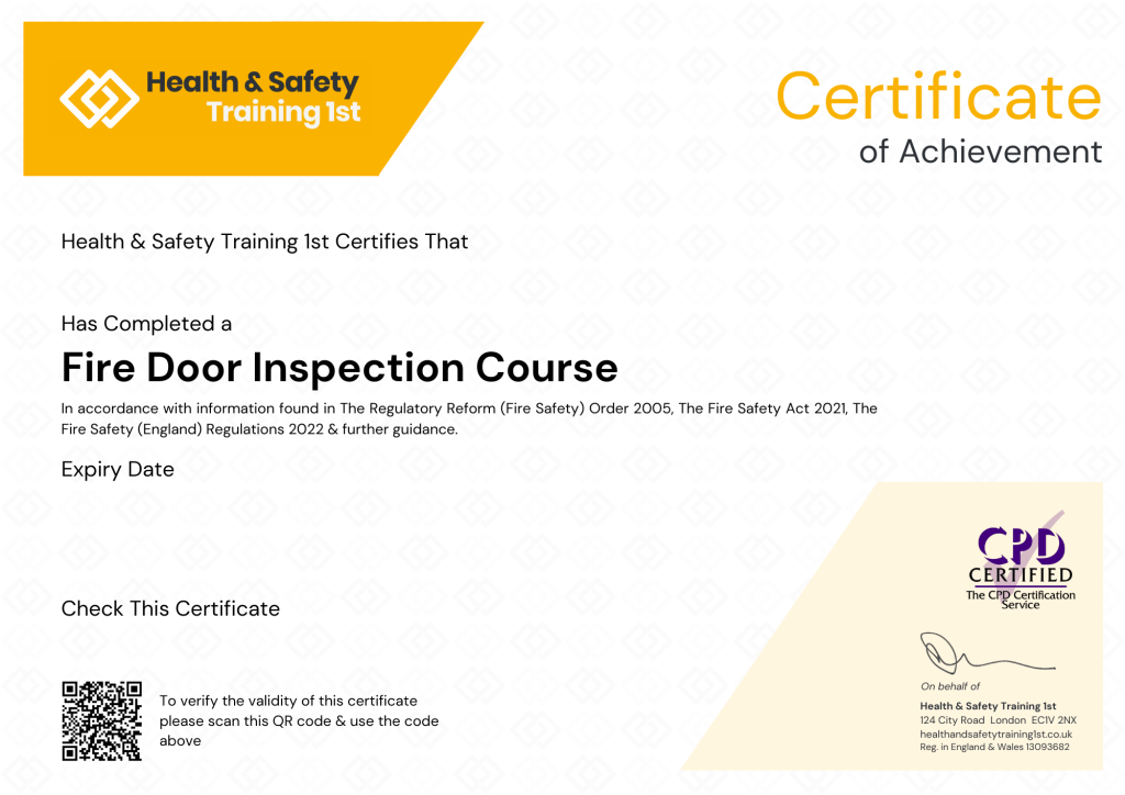 Sample Emergency Lighting Certificate