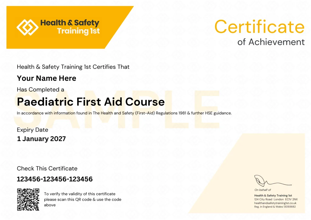 Sample fire door inspection certificate