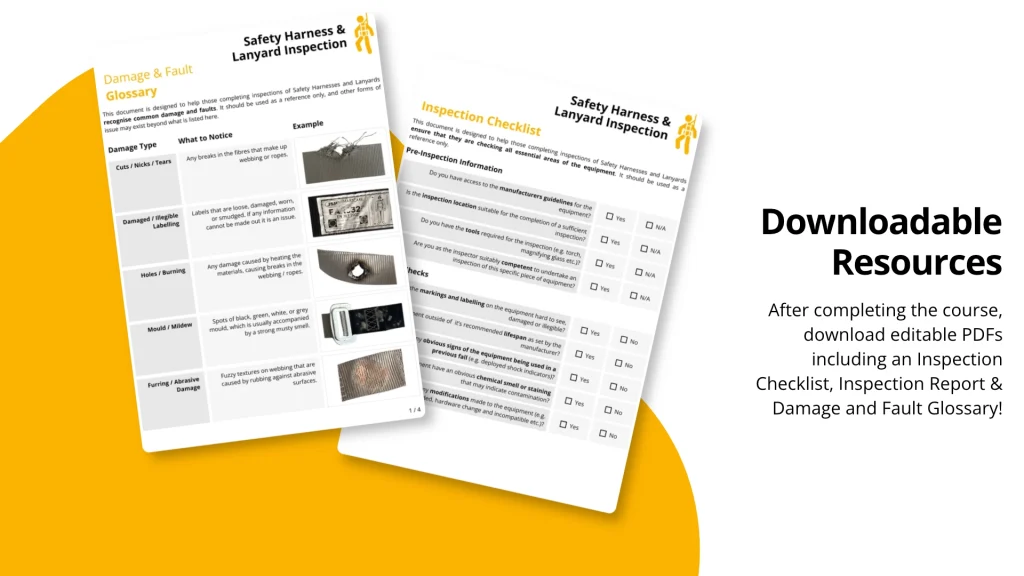 Sample Harness Inspection Course Pages