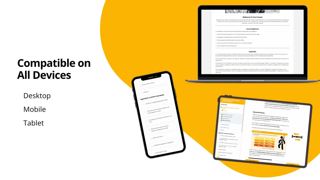 Sample Harness Inspection Course Pages