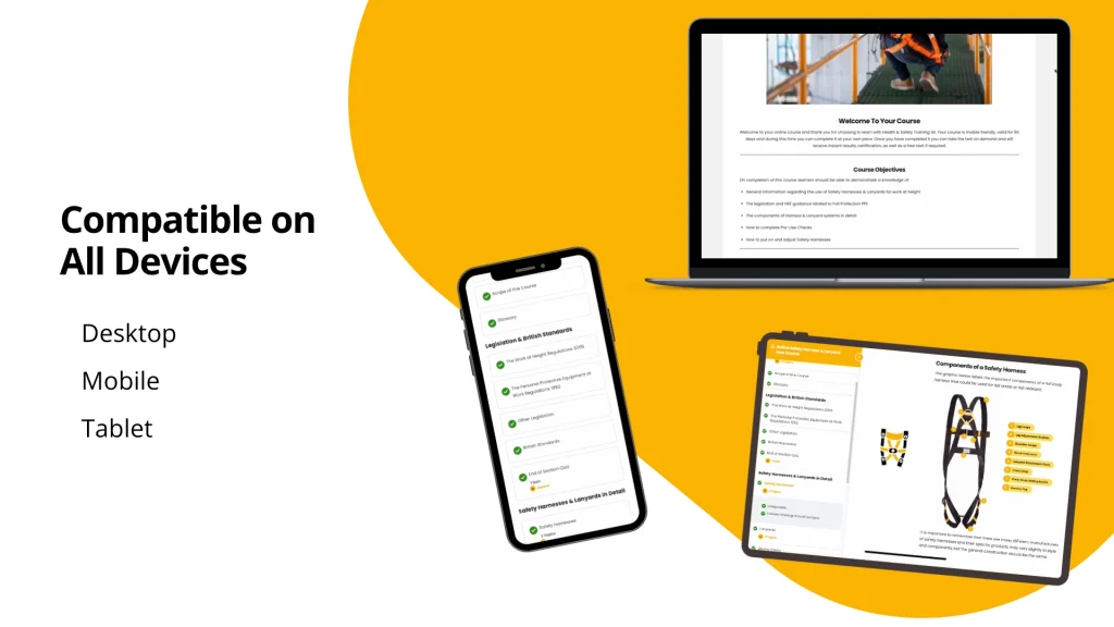 Sample Harness Inspection Course Pages